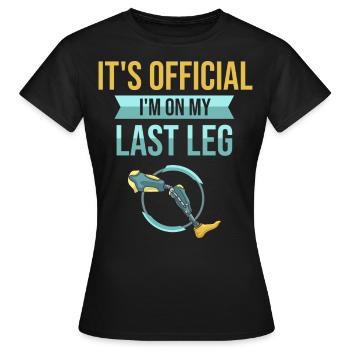 Leg Prosthesis Leg Amputation Amputated Leg - Women's T-Shirt - black - Front - AI Model Female 172 dark (172cm)