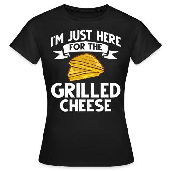 Grille-pain grillé toast Sandwich Maker Toaster - T-shirt Femme - noir - Devant - AI Model Female 172 dark (172cm)