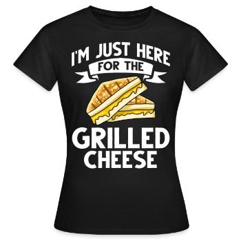 Grille-pain grillé toast Sandwich Maker Toaster - T-shirt Femme - noir - Devant - AI Model Female 172 dark (172cm)
