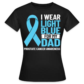 Prostate Cancer Prostate Cancer Chemo - Women's T-Shirt - black - Front - AI Model Female 172 dark (172cm)
