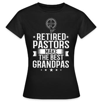 Pasteur Église Ministre Christ Spirituel Jésus - T-shirt Femme - noir - Devant - AI Model Female 172 dark (172cm)