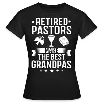 Pasteur Église Ministre Christ Spirituel Jésus - T-shirt Femme - noir - Devant - AI Model Female 172 dark (172cm)