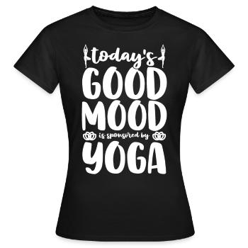 Dicton de spiritualité de yoga - T-shirt Femme - noir - Devant - AI Model Female 172 dark (172cm)