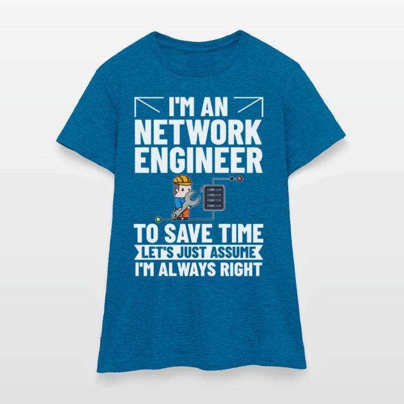 Netzwerkingenieur Network Engineer Computer Women's T-Shirt