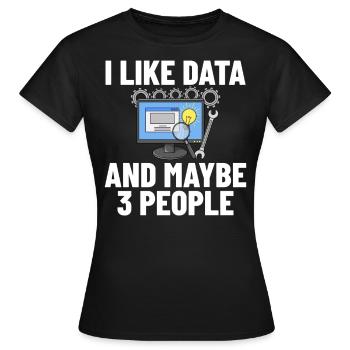 Développeur de logiciels de développement de logiciels - T-shirt Femme - noir - Devant - AI Model Female 172 dark (172cm)