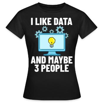 Développeur de logiciels de développement de logiciels - T-shirt Femme - noir - Devant - AI Model Female 172 dark (172cm)
