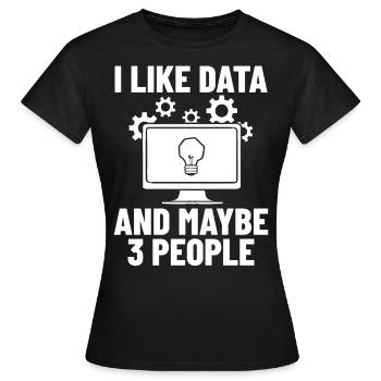 Développeur de logiciels de développement de logiciels - T-shirt Femme - noir - Devant - AI Model Female 172 dark (172cm)