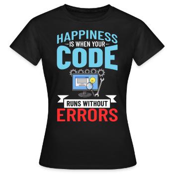 Développeur de logiciels de développement de logiciels - T-shirt Femme - noir - Devant - AI Model Female 172 dark (172cm)