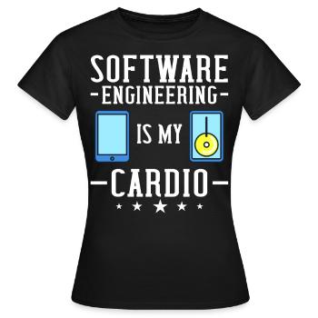 Génie logiciel Ingénieur en génie logiciel - T-shirt Femme - noir - Devant - AI Model Female 172 dark (172cm)