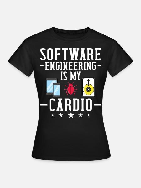 Software Engineering Softwaretechnik Ingenieur - Frauen T-Shirt - Schwarz