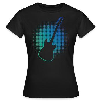 Guitariste Guitariste - T-shirt Femme - noir - Devant - AI Model Female 172 dark (172cm)