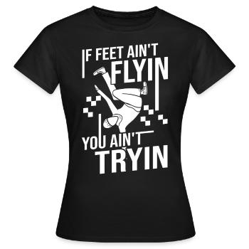 Breakdance Musique Breaking BBoy Bgirl - T-shirt Femme - noir - Devant - AI Model Female 172 dark (172cm)