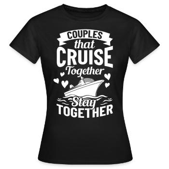 Croisière Croisière Croisière Croisière - T-shirt Femme - noir - Devant - AI Model Female 172 dark (172cm)