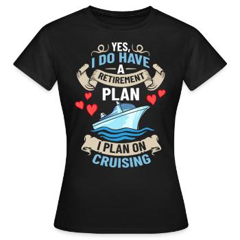 Croisière Croisière Croisière Croisière - T-shirt Femme - noir - Devant - AI Model Female 172 dark (172cm)
