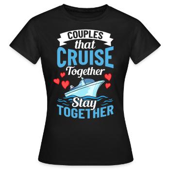 Croisière Croisière Croisière Croisière - T-shirt Femme - noir - Devant - AI Model Female 172 dark (172cm)