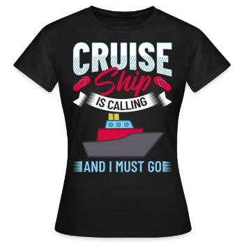 Croisière Croisière Croisière Croisière - T-shirt Femme - noir - Devant - AI Model Female 172 dark (172cm)