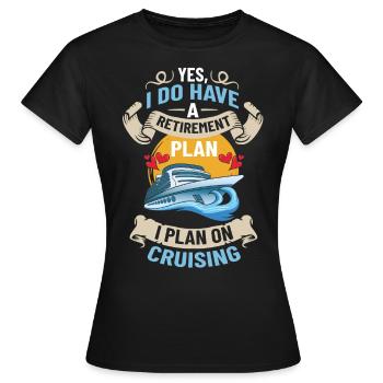 Croisière Croisière Croisière Croisière - T-shirt Femme - noir - Devant - AI Model Female 172 dark (172cm)