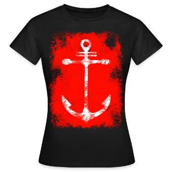 Anchor - Women's T-Shirt - black - Front - AI Model Female 172 dark (172cm)