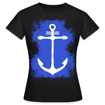 Anchor - Women's T-Shirt - black - Front - AI Model Female 172 dark (172cm)