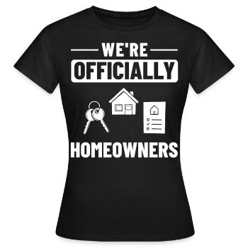 Home Home House Purchase Property - Women's T-Shirt - black - Front - AI Model Female 172 dark (172cm)