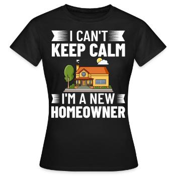 Home Home House Purchase Property - Women's T-Shirt - black - Front - AI Model Female 172 dark (172cm)