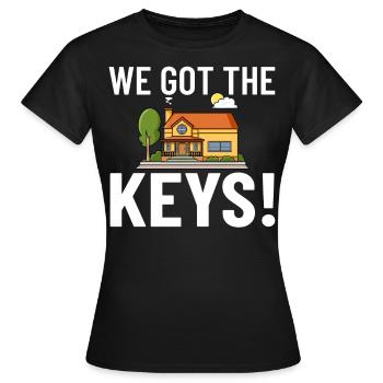 Home Home House Purchase Property - Women's T-Shirt - black - Front - AI Model Female 172 dark (172cm)