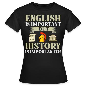 Geschichte Lehrer Lektion Professor Historiker - Frauen T-Shirt - Schwarz - Vorne - AI Model Female 172 dark (172cm)