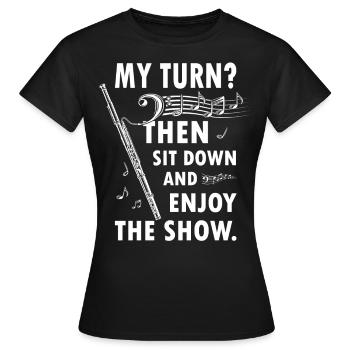 Holzblasinstrument Musik Bassoonist - Frauen T-Shirt - Schwarz - Vorne - AI Model Female 172 dark (172cm)