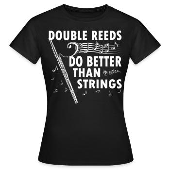 Holzblasinstrument Musik Bassoonist - Frauen T-Shirt - Schwarz - Vorne - AI Model Female 172 dark (172cm)
