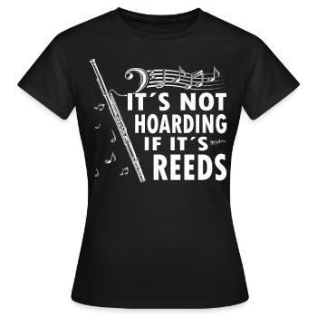 Holzblasinstrument Musik Bassoonist - Frauen T-Shirt - Schwarz - Vorne - AI Model Female 172 dark (172cm)