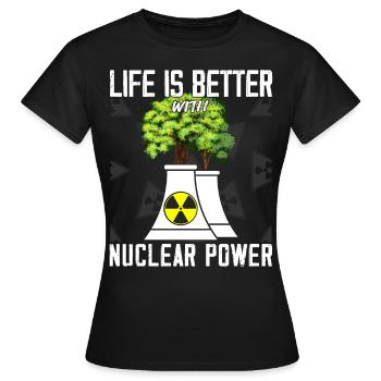 Ingénieurs nucléaires - Ingénieur nucléaire - T-shirt Femme - noir - Devant - AI Model Female 172 dark (172cm)