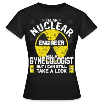 Nuclear Power - Proud Nuclear Engineer - Women's T-Shirt - black - Front - AI Model Female 172 dark (172cm)