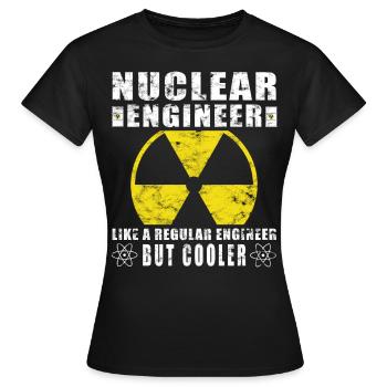 Nuclear Power - Proud Nuclear Engineer - Women's T-Shirt - black - Front - AI Model Female 172 dark (172cm)