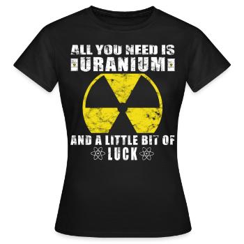 Nuclear Power - Proud Nuclear Engineer - Women's T-Shirt - black - Front - AI Model Female 172 dark (172cm)