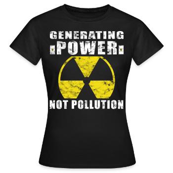 Nuclear Power - Proud Nuclear Engineer - Women's T-Shirt - black - Front - AI Model Female 172 dark (172cm)
