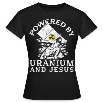 Kernkraft - Stolzer Nuklearingenieur - Frauen T-Shirt - Schwarz - Vorne - AI Model Female 172 dark (172cm)