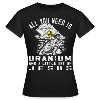 Nuclear Power - Proud Nuclear Engineer - Women's T-Shirt - black - Front - AI Model Female 172 dark (172cm)