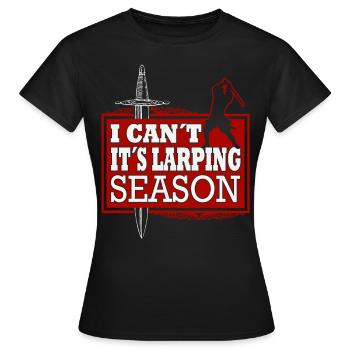 Jeu de rôle de combat à l’épée Larp amusant - T-shirt Femme - noir - Devant - AI Model Female 172 dark (172cm)