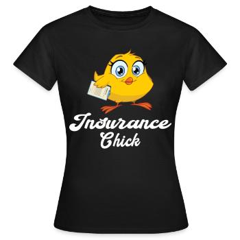 Funny Insurance Sales Representative - Women's T-Shirt - black - Front - AI Model Female 172 dark (172cm)