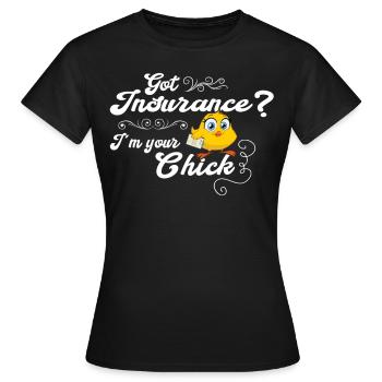 Funny Insurance Sales Representative - Women's T-Shirt - black - Front - AI Model Female 172 dark (172cm)