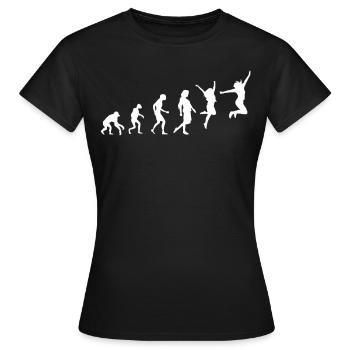 Agent d’assurance Evolution - T-shirt Femme - noir - Devant - AI Model Female 172 dark (172cm)