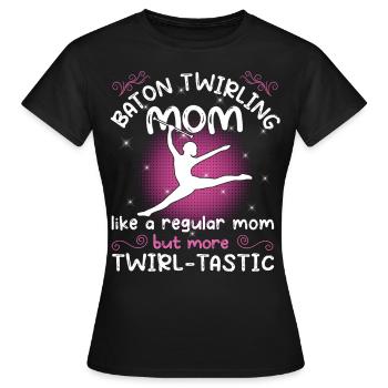 Gymnastik Tanz Baton Wirbeln Turnen - Frauen T-Shirt - Schwarz - Vorne - AI Model Female 172 dark (172cm)