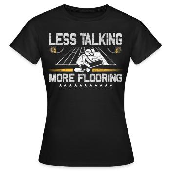 Flooring carpet installers - Women's T-Shirt - black - Front - AI Model Female 172 dark (172cm)