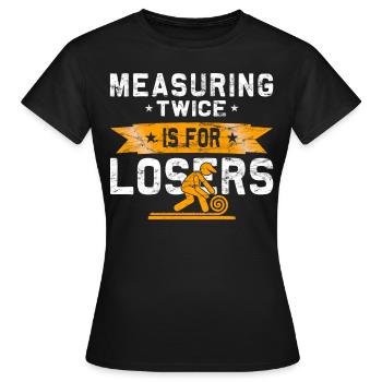 Flooring carpet installers - Women's T-Shirt - black - Front - AI Model Female 172 dark (172cm)
