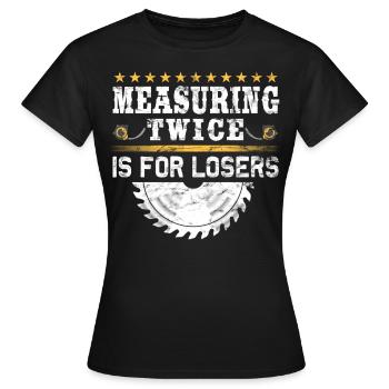 Flooring carpet installers - Women's T-Shirt - black - Front - AI Model Female 172 dark (172cm)