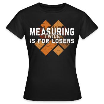 Flooring carpet installers - Women's T-Shirt - black - Front - AI Model Female 172 dark (172cm)