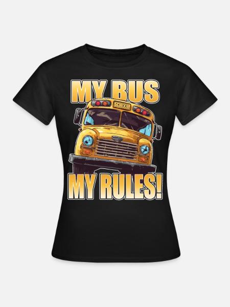 Schulbuswärter - Schulbusfahrer - Frauen T-Shirt - Schwarz