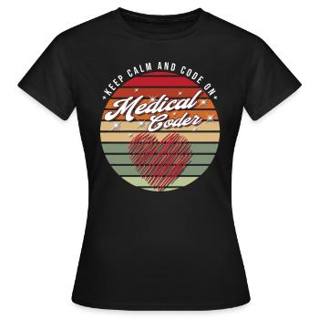 Medical Assistant - Medical Coder - Women's T-Shirt - black - Front - AI Model Female 172 dark (172cm)