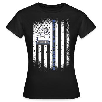 Medical Assistant - Medical Coder - Women's T-Shirt - black - Front - AI Model Female 172 dark (172cm)
