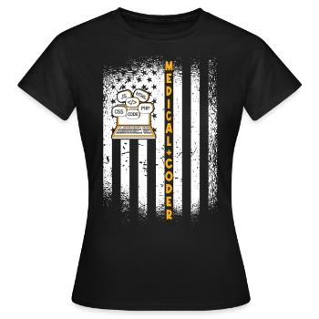 Medical Assistant - Medical Coder - Women's T-Shirt - black - Front - AI Model Female 172 dark (172cm)